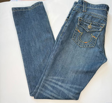 True Religion Vintage Joey Jeans Size 29 Bootcut Thick Stitch Made in USA