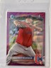 2025 Bowman Chrome Matt Wilkinson 1st Fuchsia Wave Refractor /199 #BCP-145