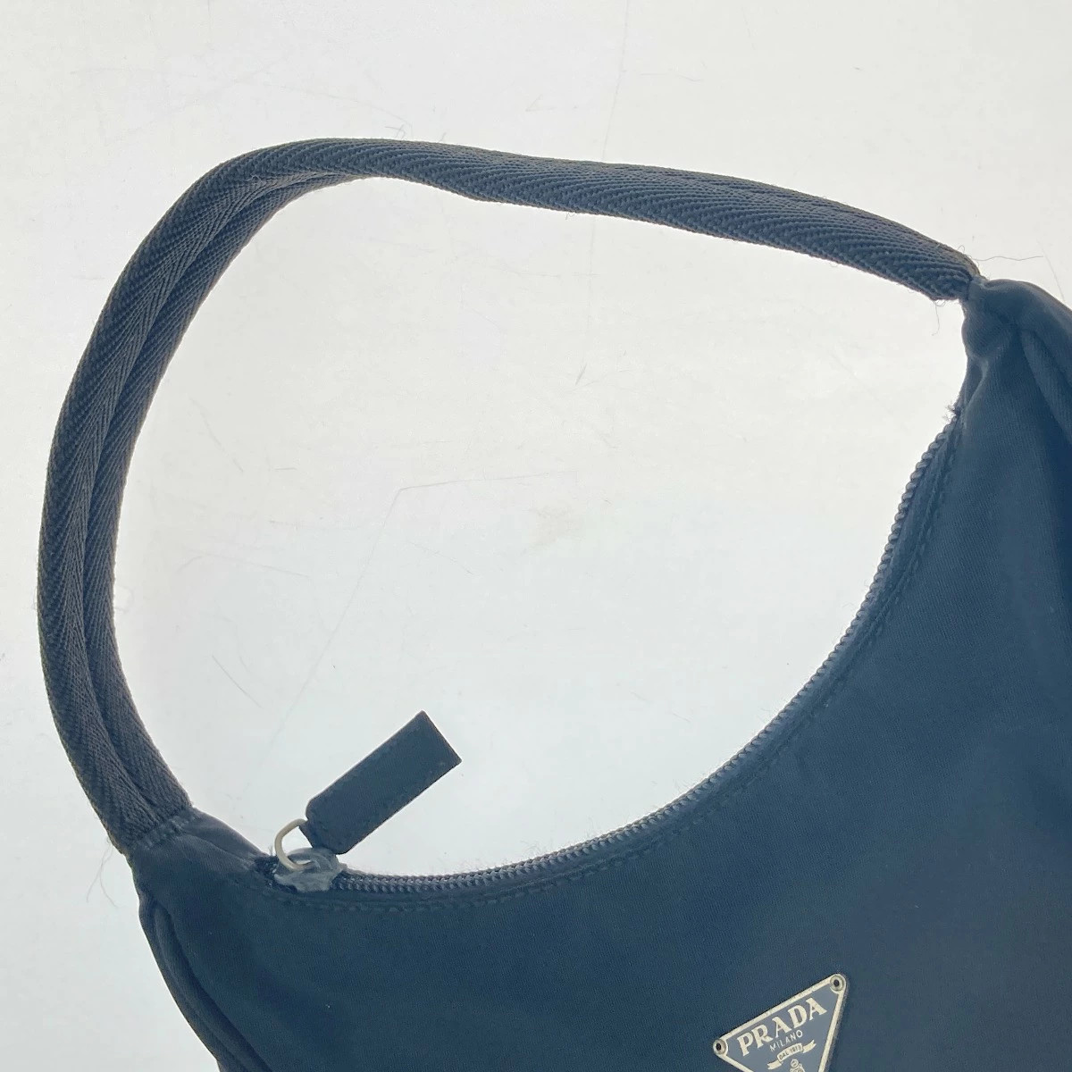 Prada Mini Handbag Black Triangular Logo MV515 B … - image 8