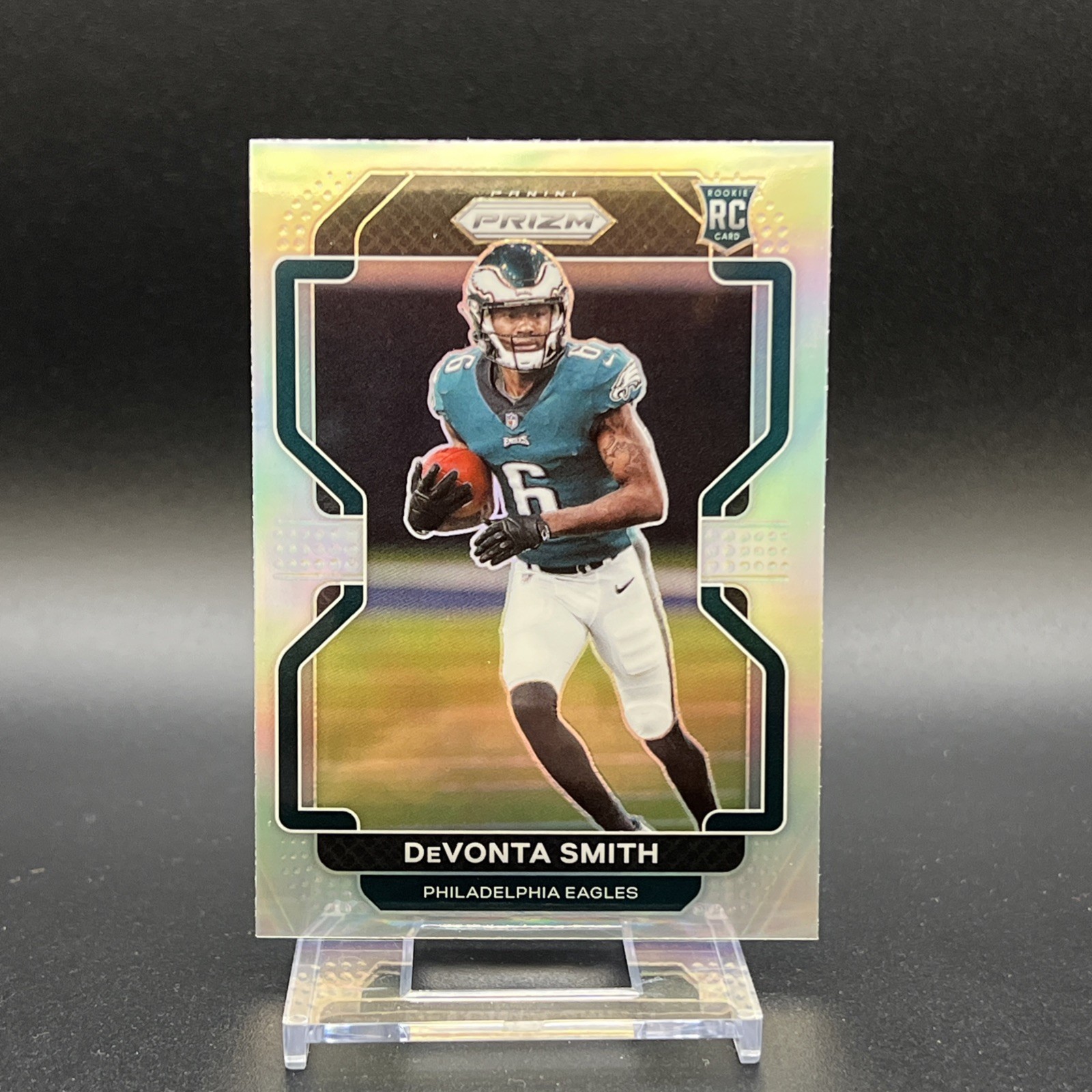 2021 Panini Prizm Rookie Variation Devonta Smith #V-335 Silver Prizm (RC)