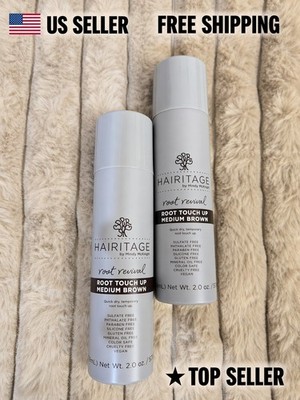 Hairitage Root Touch Up Spray Temporary Hair Color Cover Gray Roots