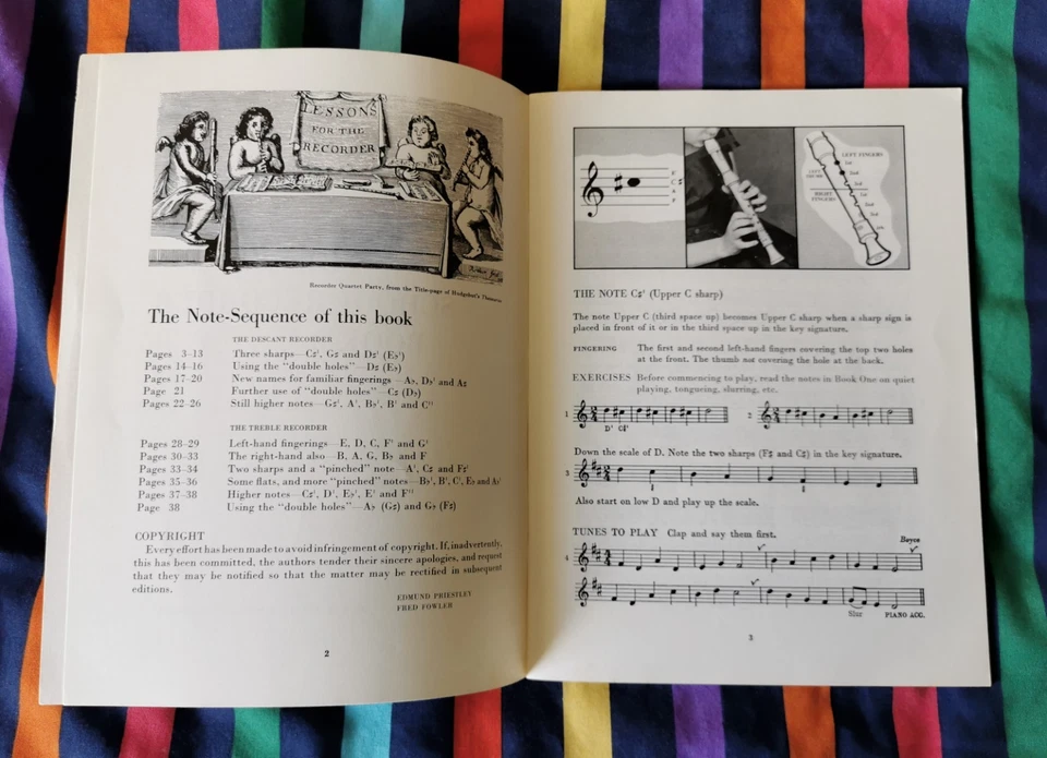 The School Recorder Book 2 Revised Edition E. Priestley & F. Fowler 1976 - Image 4 of 4