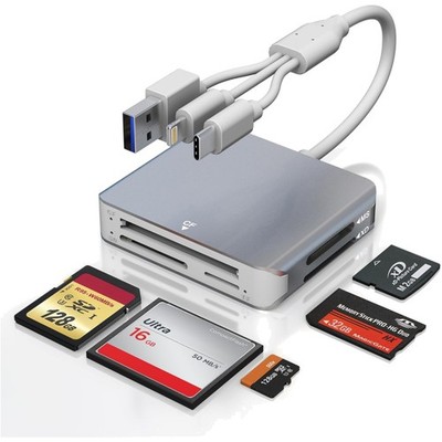 Memory Stick Pro Duo Adapter 5 In 1 Multi Memory Card Reader Supports SD/TF/CF