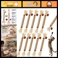 10PK Silvervine Cat Chew Sticks - Natural Dental Treats for Kittens Cats