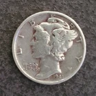 1941 US Mercury SILVER Dime "Philadelphia" Mint! AU! Old US Coin
