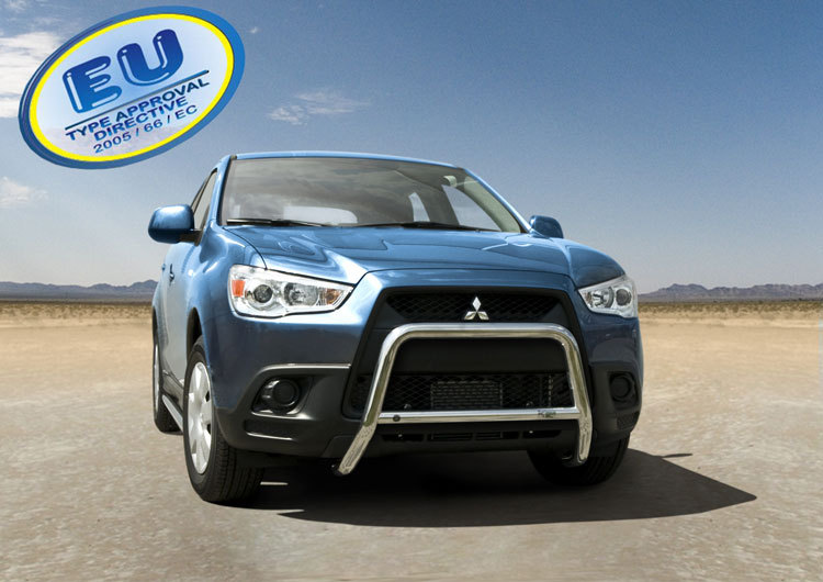 Pare-buffle avant en inox pour Mitsubishi ASX 2010-2016 diamètre 60mm