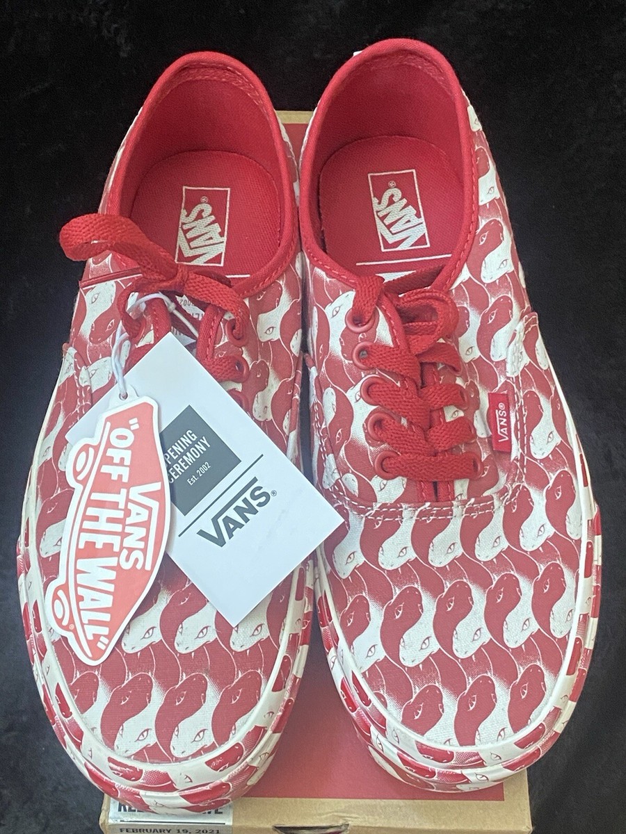 Vans Authentic Opening Ceremony Red Snake sz m8 w9.5 Mens Size 9.5 - Vans X Opening Ceremony - Vans Lampin Red  main image 4