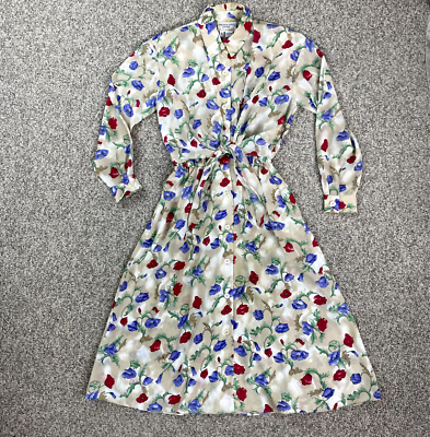 button up chiffon dress Red Oasis Petite Printed Chiffon Button Up Belted Waist Mini Dress