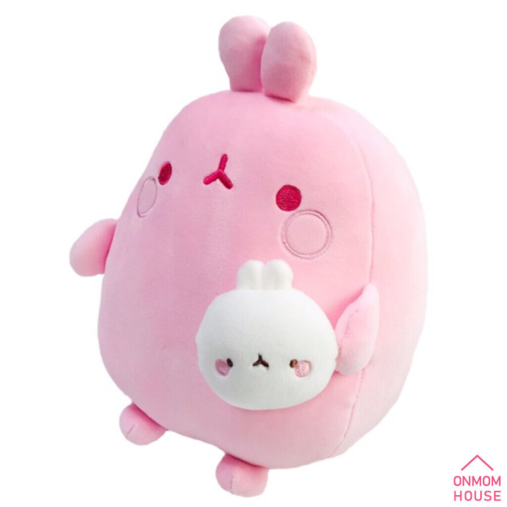 Molang and Piu Piu Plush Rag Rabbit Soft Doll Cushion 25cm - Picture 12 of 13