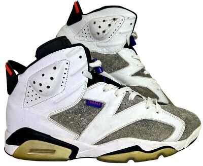 Air Jordan 6 Retro LTR Flint Size 10.5 Mens Grey Purple Sneakers