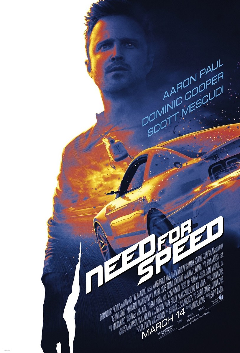 Need For Speed movie poster (a) : 11 x 17 inches : Aaron Paul