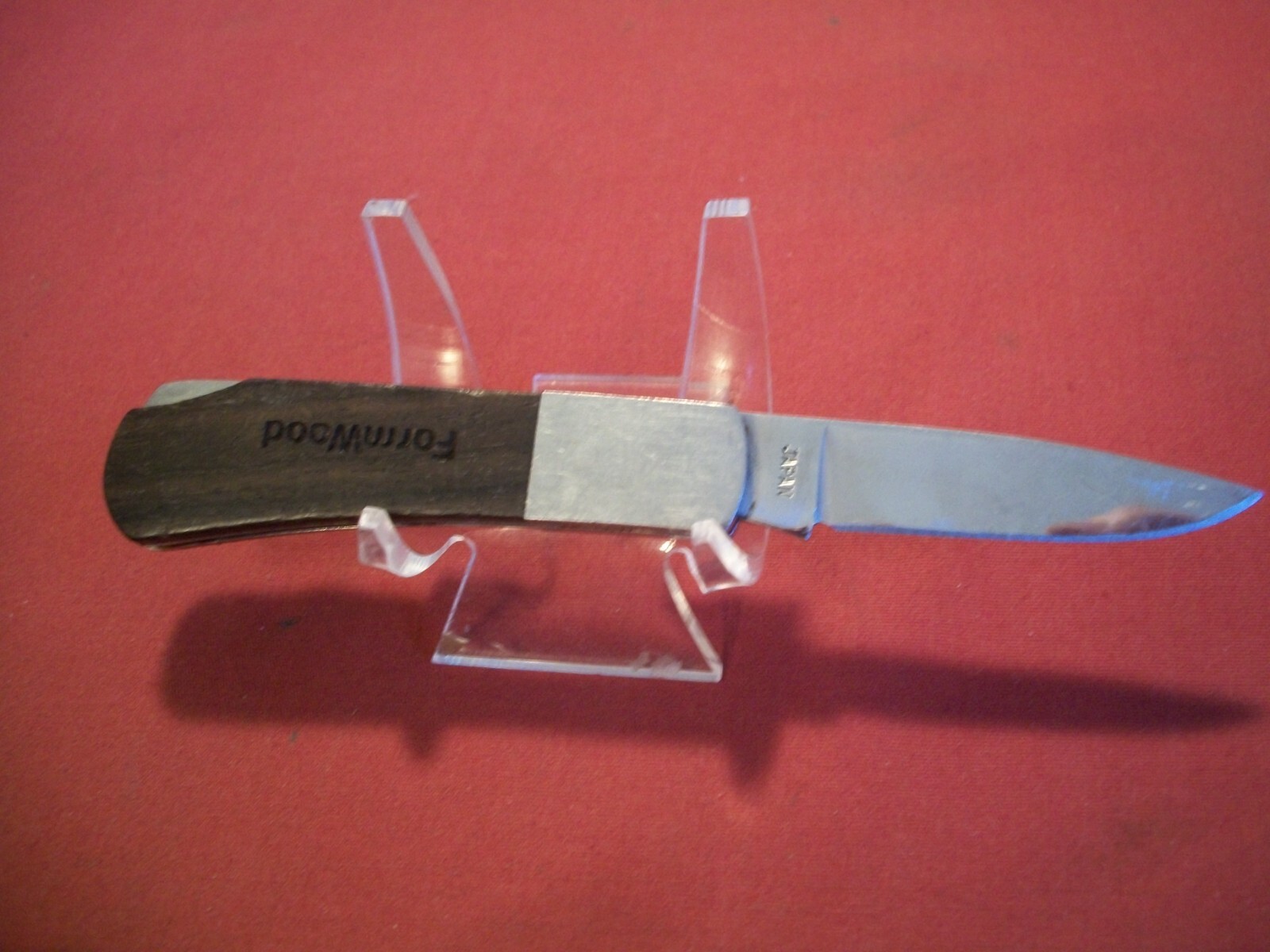 Vintage Salm Advertising Lockback Pocket Knife "Heritage Hardwoods of