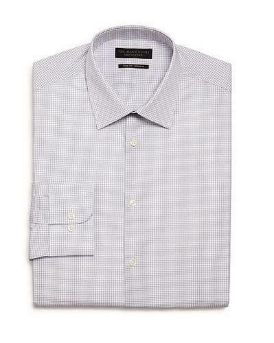 Store Checked Slim Fit Dress Shirt Size 