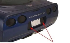 C5 Corvette Tinted Reverse Light Blackouts Covers - 2pc Reverse Light - Acrylic
