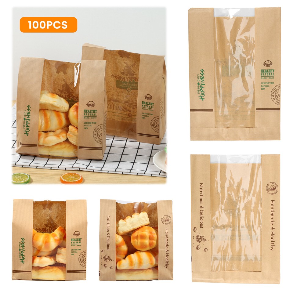 Bread Bags Paper Bread Packaging Bags Bread Paper Bags Brown Paper Bags