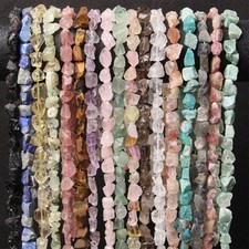 Natural Rough Raw Stone Gemstone Loose Beads 10-12mm Crystal Nugget Mineral DIY