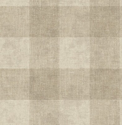 Oversized Beige Checks Unpasted Wallpaper TL30406