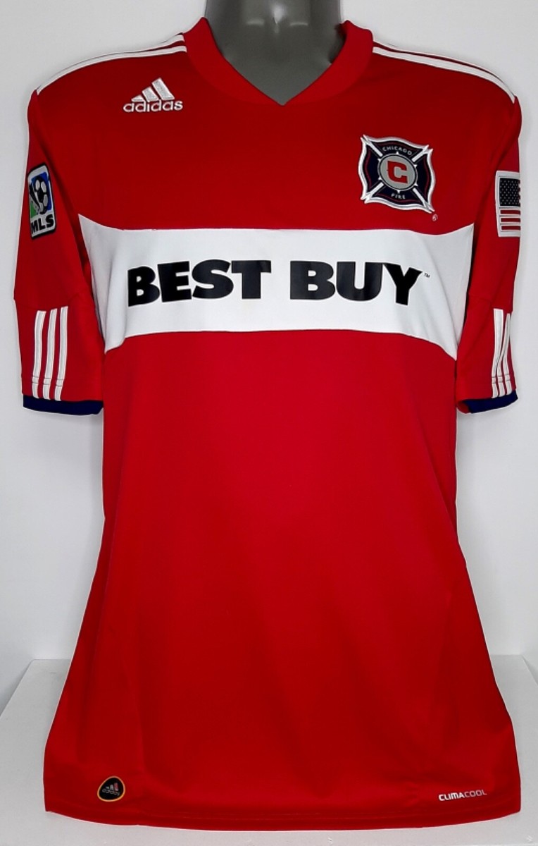 ADIDAS CHICAGO FIRE MLS 2010 NERY CASTILLO M HOME FOOTBALL SOCCER