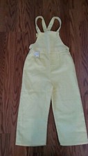NOS 70's 80's Vintage Toddletime JCPenney yellow jumper overalls romper suit 4T