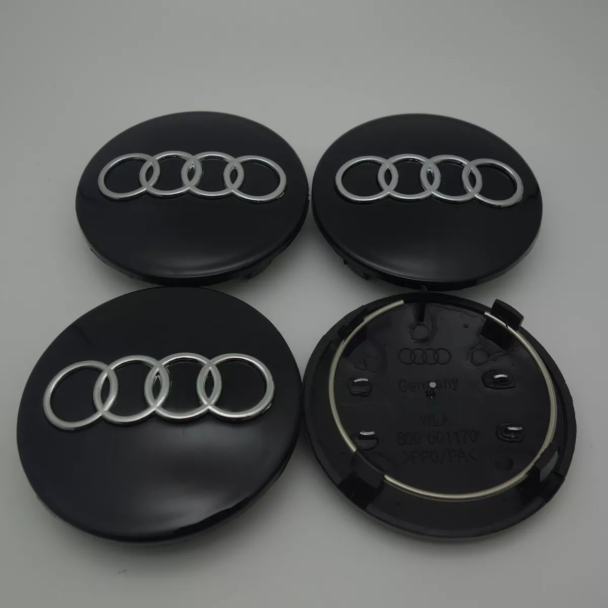 Audi black wheel sale caps