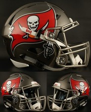TAMPA BAY BUCCANEERS NFL Riddell SPEEDFLEX Authentic Gameday Football Helmet