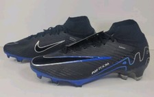 Nike Zoom Superfly 9 Elite FG Black Blue DJ4977-040 Men's Size 6 Cleats Wmns 7.5
