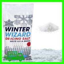 White Winter Grit Salt For Removing Ice & Snow Ideal for Roads & Paths