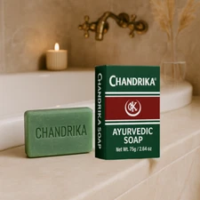 Chandrika Ayurvedic Soap 75g (2.64 oz) – Natural Herbal Bar
