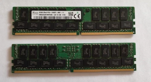 SERVER SPEICHER !!! DDR4 !!! SK hynix 32GB 2Rx4 PC4 -2400T-RB1-11 HMA84GR7MFR4N