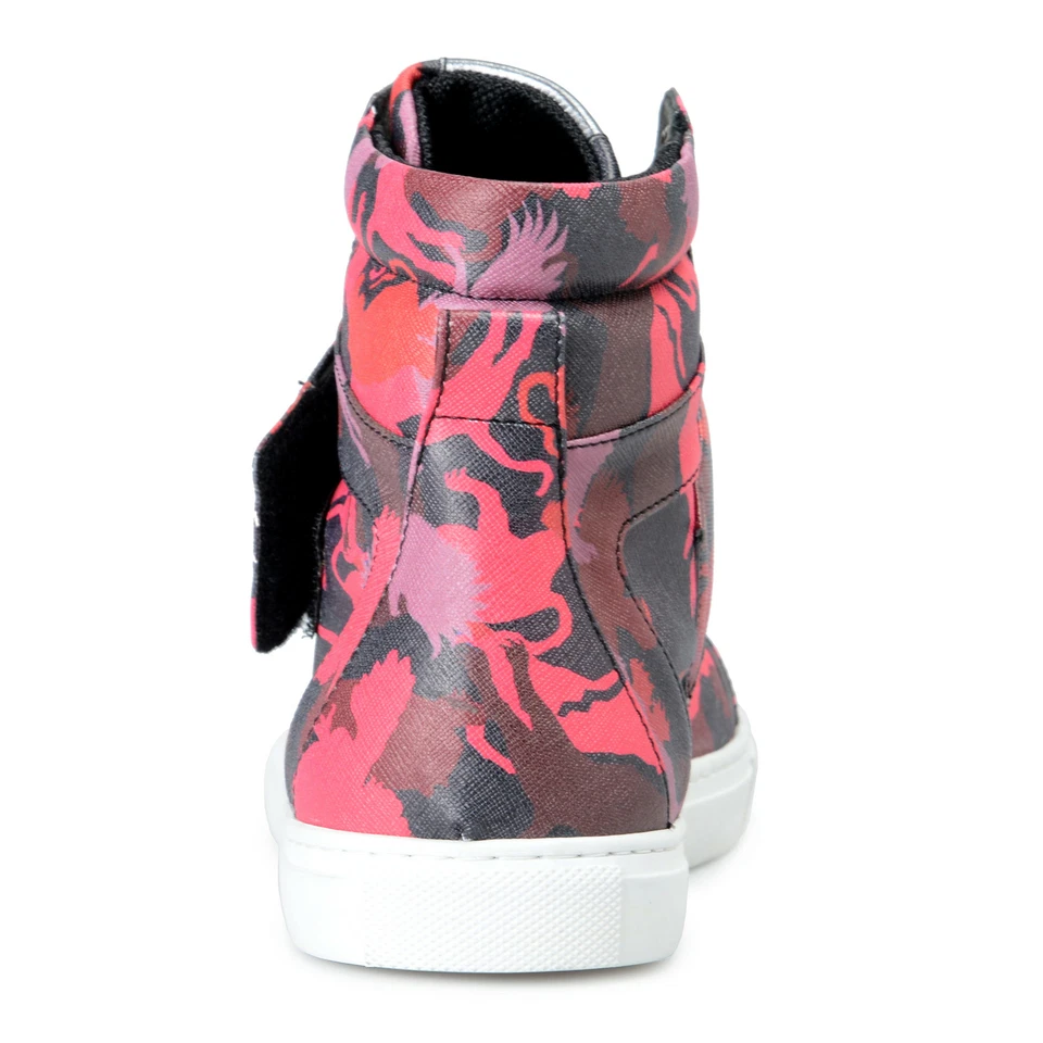 Just Cavalli Para Mujer Multicolor Cuero Moda Tenis Zapatos EE. UU. 9 IT 39 Foto 3 de 4