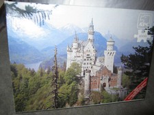Vtg Neuschwanstein Castle Germany 1000 pc jigsaw puzzle, APC Grandeur, 1980