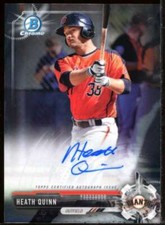 Heath Quinn Card 2017 Bowman Chrome Prospect Autographs #CPAHQ