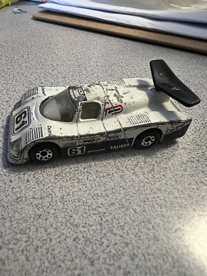 1984 Matchbox Sauber Group C Racer White #46 Vintage Made In Macau Diecast Car