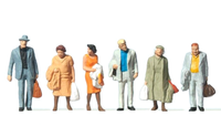 Preiser 14027 Reisende 6 Figuren H0 1:87 Neu + Ovp