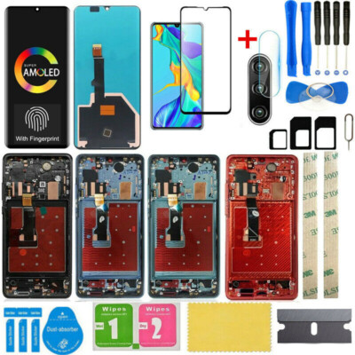 For Huawei P30 Pro VOG-L29 AMOLED Touch Screen LCD Display Digitizer Assembly