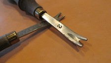 2 New VINTAGE LEATHER 2 EDGERS 125 type edger SHARP EASY CUTTING TOOL English