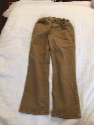Cat Jack Tan Khaki Straight Pants Adjustable Size 10 Husky