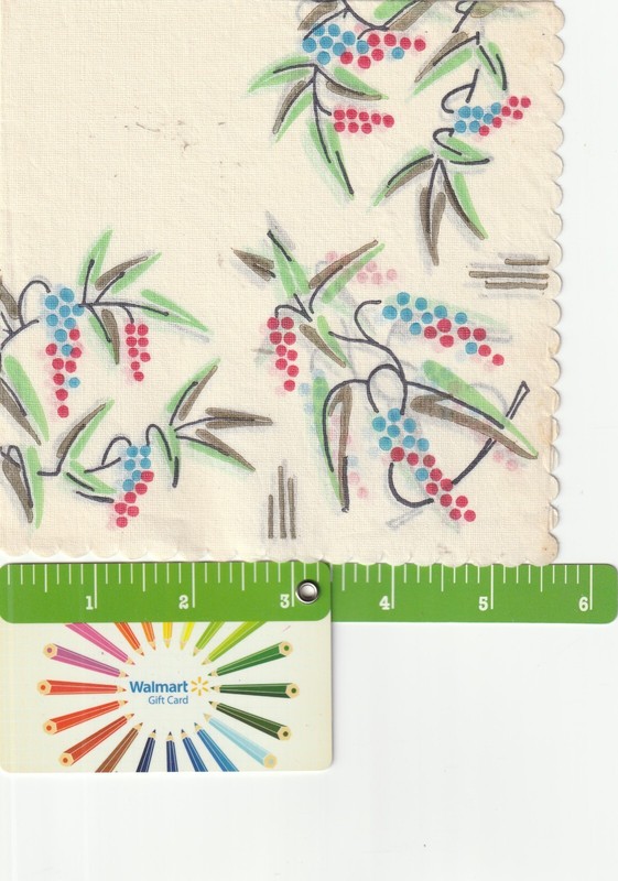 Vintage Paper napkin only 1 piece from 60s 6-inch square