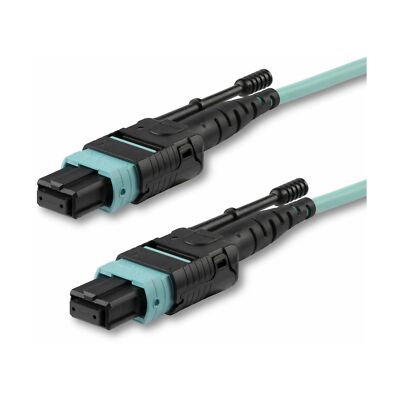 StarTech.com 1m (3ft) MTP(F)/PC OM3 Multimode Fiber Optic Cable, 50/125, 40G,...