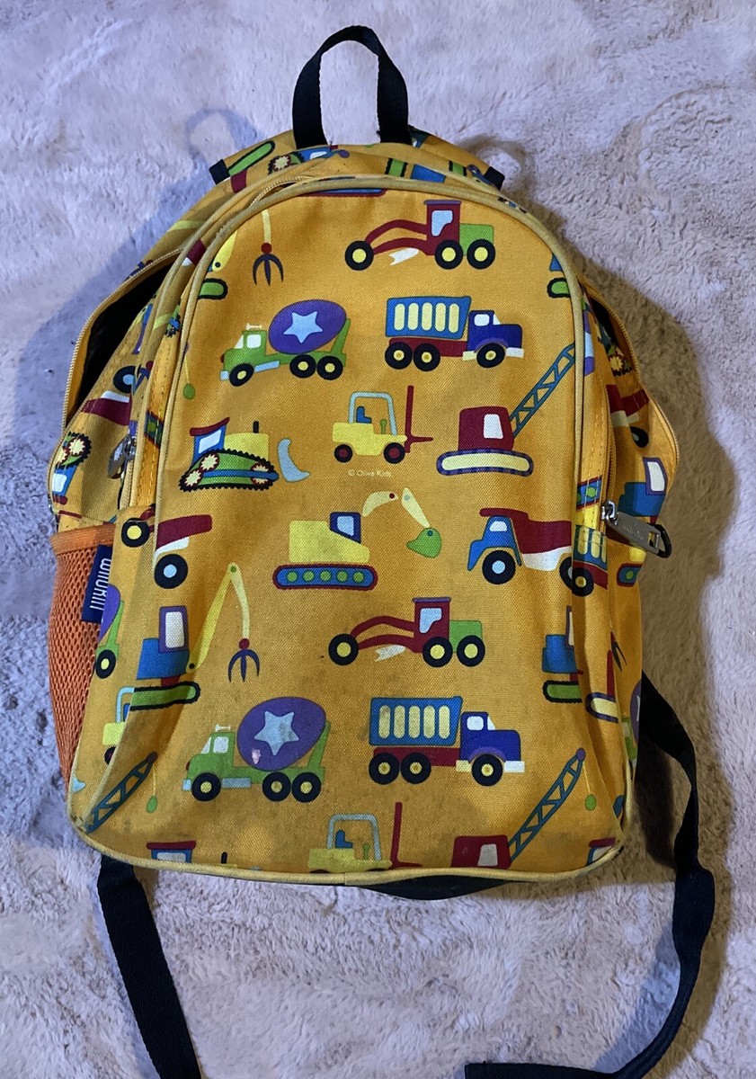 Wildkin Kids Backpack Under Construction Design Matching Lunchbox READ