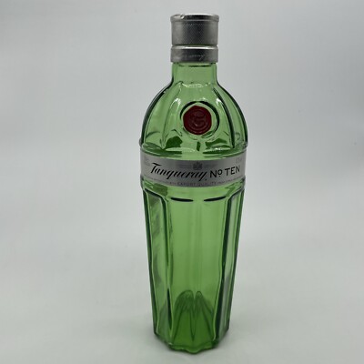 1 x leere TANQUERAY No TEN Gin Flasche mit Deckel 70cl - UPCYCLE CRAFT