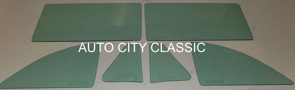 Paquete de vidrio Chevy Pontiac 1949 1950 1951 1952 Fleetline sedán de 2 puertas verde Foto 3 de 4