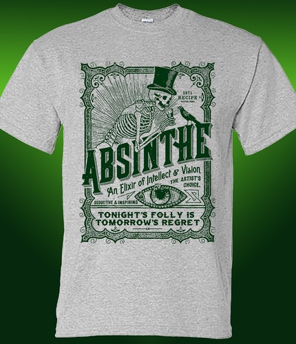 Absinthe Elixir of Intellect and Vision T-shirt