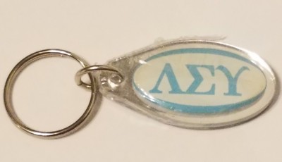 LAMBDA SIGMA UPSILON Teardrop Keychain Key Ring Letters Key Chain