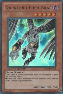 Darklord Edeh Arae - LC02-EN006 - Ultra Rare - Limited Edition x3 - Near Mint