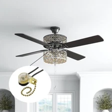 Pull Chain Switch Zing Ear ZE-109 Ceiling Fan Light Lamp Replacement 2 Pack