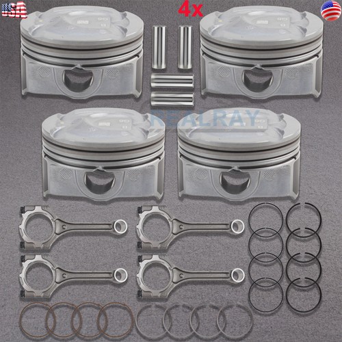 Piston Ring kit w/ Connecting Rod For 20102018 Kia Soul Rio Hyundai