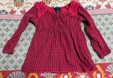 Chaps Black And Pink Checkered Dress Toddler Girls Size 18M