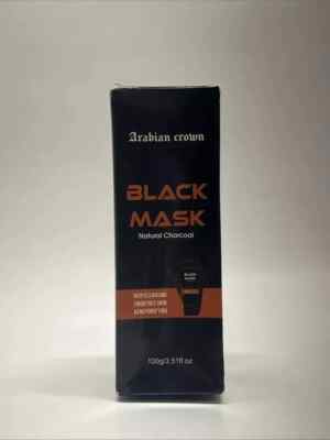 -Arabian Crown - Black Mask, Natural Charcoal - Peel Off Blackhead Remover, X3.