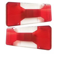2x Rear Tail Light Lamp Lenses for Iveco Daily Tipper Chassis Cab Van 2006 -